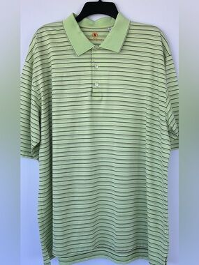 Ben Hogan Men’s Performance Golf Polo Mint Short Sleeves 1/4 Button Size XXL